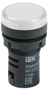 Лампа AD22DS(LED)матрица d=22мм белый 24В AC/DC IEK, BLS10-ADDS-024-K01 Лампа AD22DS(LED)матрица d=22мм белый 24В AC/DC IEK, BLS10-ADDS-024-K01