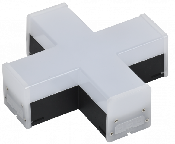 IEK LIGHTING Светильник светодиодный X-образный 1010 12Вт 4000К 180х180х58мм черный IEK, LT-LDCK-X-1010-12-40-K02