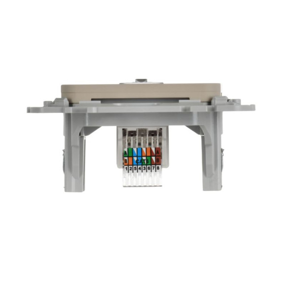 IEK FLITE Розетка компьютерная RJ45 категория 6 UTP РК6-1-0-ФлЛ льняной IEK, FI-K12-2-K88