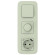IEK FLITE Розетка 1-местная с заземлением с защитными шторками 16А с USB A+C 20Вт РСЮшс11-0-ФлП панг IEK, FI-R14-16-U22-020-K92