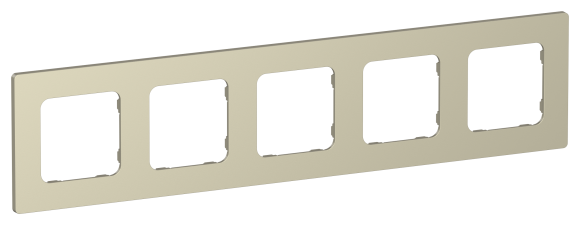 IEK FLITE Рамка 5-местная РУ-5-К-ФлШ шампань IEK, FI-M52-32-20-K37