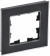IEK BRITE Рамка 1-местная РУ-1-2-Бр стекло черный матовый , BR-M12-G-31-K02