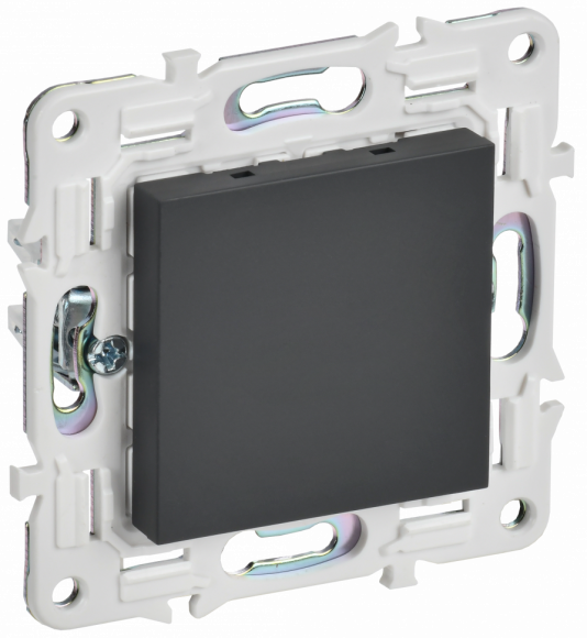 IEK SKANDY Заглушка с суппортом SK-C01G графит IEK, SK-PL10-K53