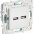 SKANDY Розетка USB A+A 3,1А SK-R15W арктический белый IEK, SK-U21-D31-K01