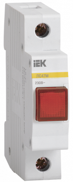 IEK Сигнальная лампа ЛС-47М (красная) (матрица) IEK, MLS20-230-K04