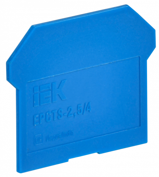 IEK Заглушка для колодки клеммной CTS 2,5/4мм2 синяя IEK, YCT10-00-K07-002-ZGL