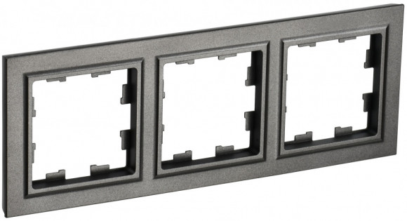 IEK BRITE Рамка 3-местная РУ-3-БрТБ темная бронза IEK, BR-M32-K45