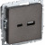 BRITE Розетка USB A+C 18Вт РЮ11-1-БрТБ темная бронза IEK, BR-U22-018-K45