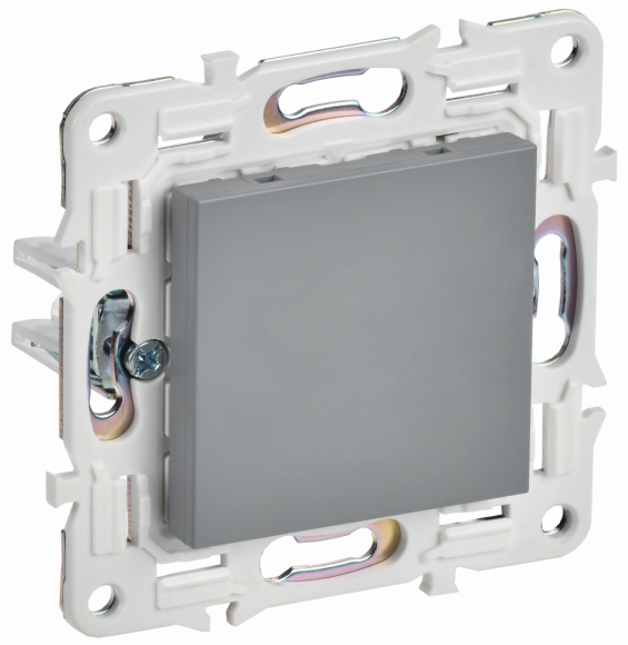 IEK SKANDY Заглушка с суппортом SK-C01Gr серый IEK, SK-PL10-K03