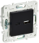 IEK SKANDY Розетка USB A+C 18Вт SK-R13Bl черный , SK-U22-018-K02