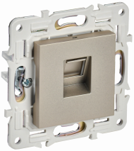 SKANDY Розетка компьютерная RJ45 кат.5E SK-K01Sh шампань , SK-K10-1-K37