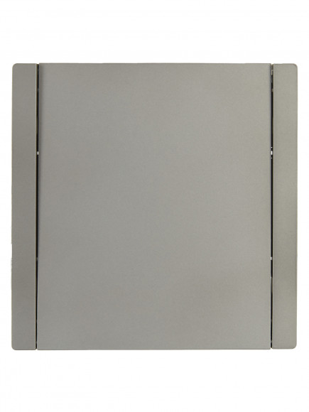 IEK FORTE&PIANO Выключатель 1-клавишный перекрестный 10А FP512 сталь , FP-V13-0-10-1-K46