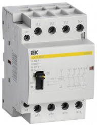 Контактор модульный с ручным управлением КМ25-40МР AC KARAT IEK, MKK22-25-40