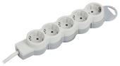 STANDARD Удлинитель У05 5 мест 2P+PE 5м 3х1,5мм2 16А белый IEK, 695013