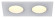 IEK LIGHTING Светильник 4102 встраиваемый под лампу 2хMR16 квадрат пластиковый белый IEK, LT-UVB0-4102-GU05-2-K01