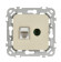 IEK FLITE Розетка 2-местная RJ45/TV категория 5Е UTP РКТВ5е-2-0-ФлСл сливочный IEK, FI-AK22-1-K86