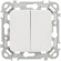 IEK FLITE Выключатель 2-клавишный 10А ВС12-1-0-ФлЖ жемчуг IEK, FI-V20-0-10-1-K36