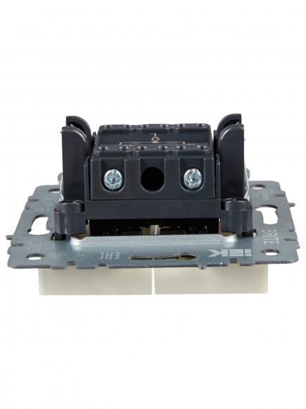 IEK BRITE Выключатель жалюзи 10А ВС10-1-5-БрКр бежевый , BR-V15-0-10-K10