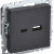 BRITE Розетка USB A+C 18Вт РЮ11-1-БрЧ черный IEK, BR-U22-018-K02