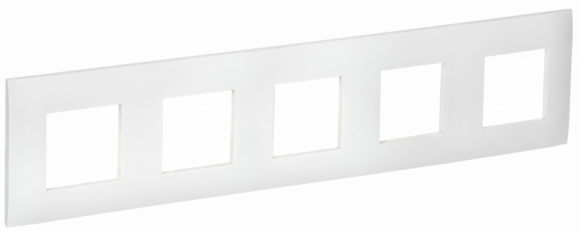 IEK SKANDY Рамка 5-местная SK-F05W арктический белый , SK-M52-K01