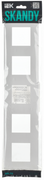 IEK SKANDY Рамка 5-местная SK-F05W арктический белый , SK-M52-K01