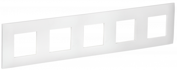 IEK SKANDY Рамка 5-местная SK-F05W арктический белый , SK-M52-K01