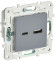 IEK SKANDY Розетка USB A+C 18Вт SK-R13Gr серый , SK-U22-018-K03