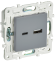 IEK SKANDY Розетка USB A+C 18Вт SK-R13Gr серый , SK-U22-018-K03