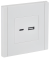 IEK FORTE&PIANO Розетка USB A+C 3,1А FP250 белый , FP-U22-D31-K01