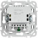 IEK FLITE Розетка 1-местная с заземлением с защитными шторками 16А с USB A+C 20Вт безвинтовое крепление РСЮшс11-1-ФлС серый IEK, FI-R14-16-1-U22-020-K03