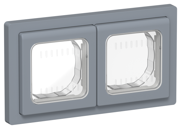 IEK FLITE Рамка 2-местная IP55 Рпро-2-55-ФлМ маренго IEK, FI-M20-32-55-K35
