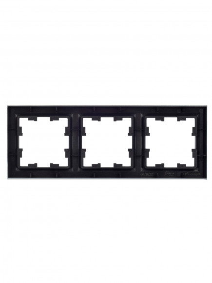 IEK BRITE Рамка 3-местная РУ-3-БрШ шампань , BR-M32-K37