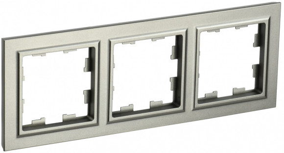 IEK BRITE Рамка 3-местная РУ-3-БрШ шампань IEK, BR-M32-K37