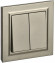 IEK BRITE Выключатель 2-клавишный 10А в сборе ВСР10-2-0-БрШ шампань , BR-V20-0-10-K37-F