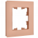 IEK BRITE Рамка 1-местная РУ-1-2-БрП стекло персиковый матовый , BR-M12-G-31-K96