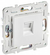 SKANDY Розетка компьютерная RJ45 кат.5E SK-K01W арктический белый , SK-K10-1-K01