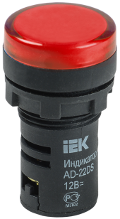 Лампа AD22DS(LED)матрица d=22мм красный 12В AC/DC IEK, BLS10-ADDS-012-K04 Лампа AD22DS(LED)матрица d=22мм красный 12В AC/DC IEK, BLS10-ADDS-012-K04