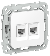FLITE Розетка 2-местная RJ45/RJ11 категория 5Е/3 UTP РКТ5е/3-2-0-ФлБ белый IEK, FI-KT22-1-K01 FLITE Розетка 2-местная RJ45/RJ11 категория 5Е/3 UTP РКТ5е/3-2-0-ФлБ белый IEK, FI-KT22-1-K01