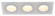 IEK LIGHTING Светильник 4103 встраиваемый под лампу 3хMR16 квадрат пластиковый белый IEK, LT-UVB0-4103-GU05-3-K01