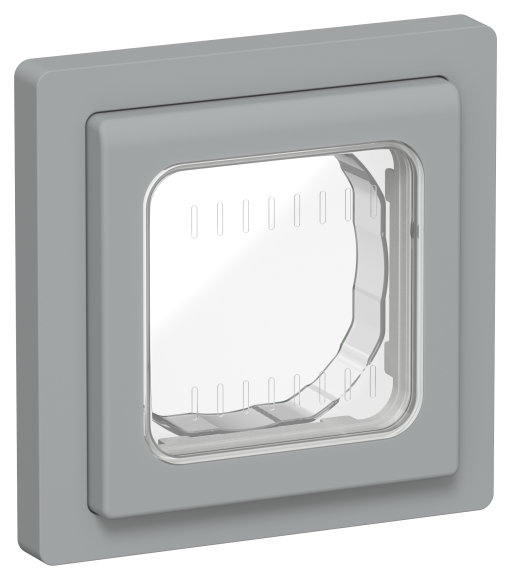 IEK FLITE Рамка 1-местная IP55 Рпро-1-55-ФлС серый IEK, FI-M10-32-55-K03