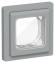 IEK FLITE Рамка 1-местная IP55 Рпро-1-55-ФлС серый IEK, FI-M10-32-55-K03