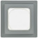 IEK FLITE Рамка 1-местная IP55 Рпро-1-55-ФлС серый IEK, FI-M10-32-55-K03