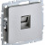 BRITE Розетка компьютерная RJ45 кат.6 РК11-БрА алюминий IEK, BR-K10-2-K47