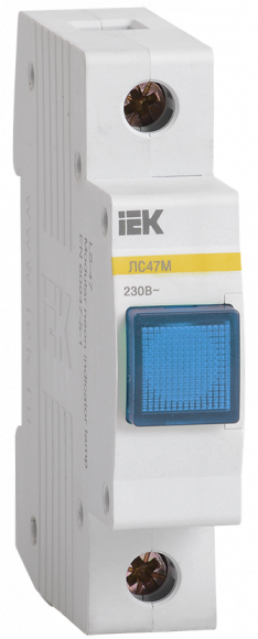 IEK Сигнальная лампа ЛС-47М (синяя) (матрица) IEK, MLS20-230-K07