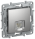 IEK IEKETIKA Розетка телефонная RJ11 6724401 алюминий IEK