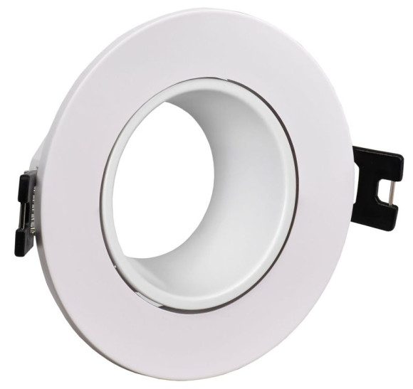 IEK LIGHTING Светильник 4104 встраиваемый под лампу MR16 круг пластиковый белый IEK, LT-UVB0-4104-GU05-1-K01