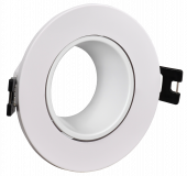 LIGHTING Светильник 4104 встраиваемый под лампу MR16 круг пластиковый белый IEK, LT-UVB0-4104-GU05-1-K01