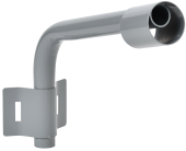 LIGHTING Кронштейн КР-1 D=60мм L=350мм под монтажную ленту 1 хомут серый IEK, LT-DKU0D-CR-60-35-21-K03