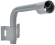 IEK LIGHTING Кронштейн КР-1 D=60мм L=350мм под монтажную ленту 1 хомут серый IEK, LT-DKU0D-CR-60-35-21-K03