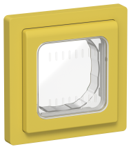 FLITE Рамка 1-местная IP55 Рпро-1-55-ФлЖК желтый карри IEK, FI-M10-32-55-K44